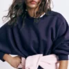 Sudadera oversize de felpa Sudadera oversize de felpa