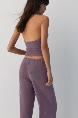 Top halter de crepé