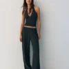 Top halter de crepé Top halter de crepé