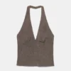 Top halter de crepé Top halter de crepé