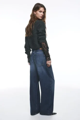Vaqueros holgados con cordón
