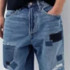Vaqueros holgados con patchwork Vaqueros holgados con patchwork