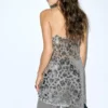 Vestido corto de tirantes con lentejuelas Vestido corto de tirantes con lentejuelas