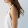 Vestido midi con cuello halter Vestido midi con cuello halter