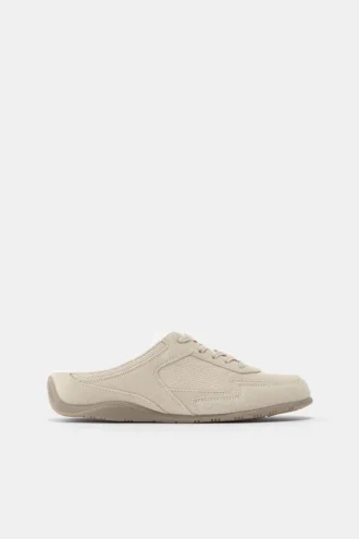 Zapatillas de cuero con talón abierto