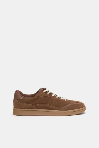Zapatillas de piel serraje