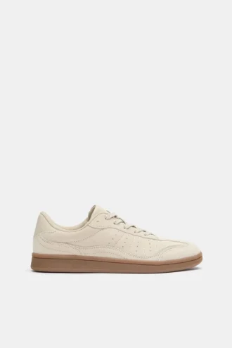 Zapatillas de piel serraje