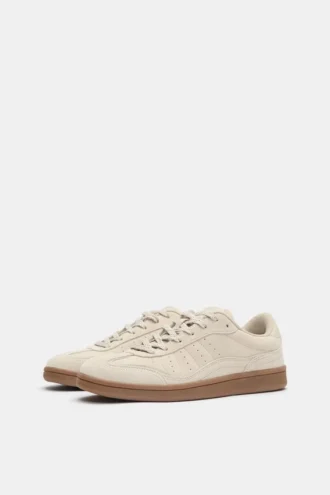 Zapatillas de piel serraje