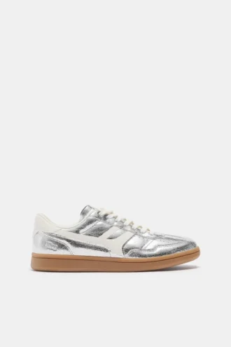 Zapatillas retro metalizadas