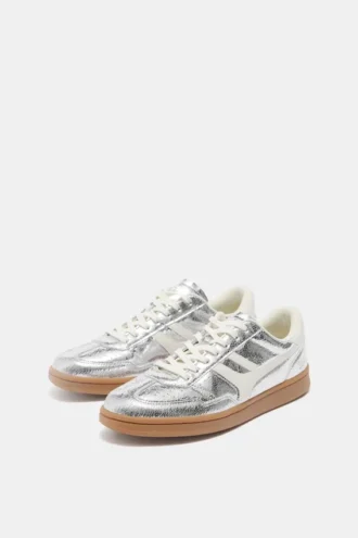 Zapatillas retro metalizadas