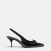 Zapatos de Tacón de charol con lazo