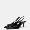 Zapatos de Tacón de charol con lazo