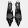 Zapatos de Tacón de charol con lazo