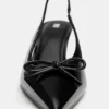 Zapatos de Tacón de charol con lazo